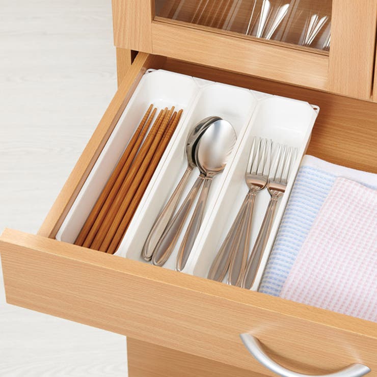 カトラリートレー プラスチック製 3個入り | livingut | 詳細画像1 