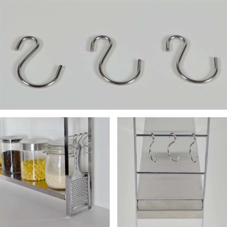 調味料ラック 伸縮スリムラック 幅52～91cm | livingut | 詳細画像11 