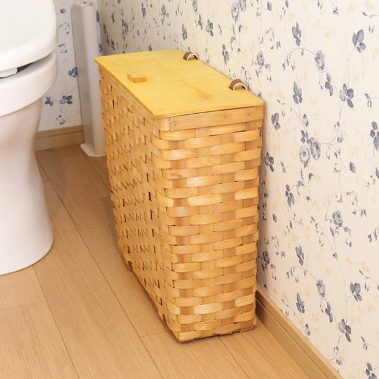 トイレットペーパーストッカー 9ロール用 ウッドチップ | livingut | 詳細画像1 