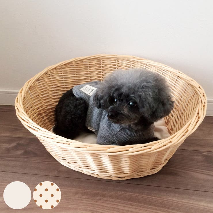 ペットベッド ウイローペットバスケット クッション付き | livingut | 詳細画像1 