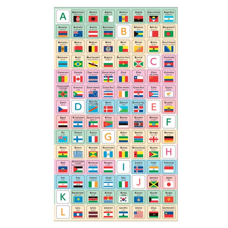 シール 世界の国旗シール ベーシックタイプ | livingut | 詳細画像2 