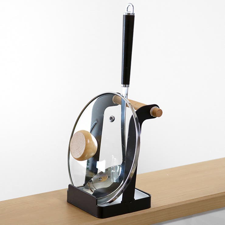 キッチンツールスタンド お玉&鍋フタスタンド Haganege＋ | livingut | 詳細画像1 