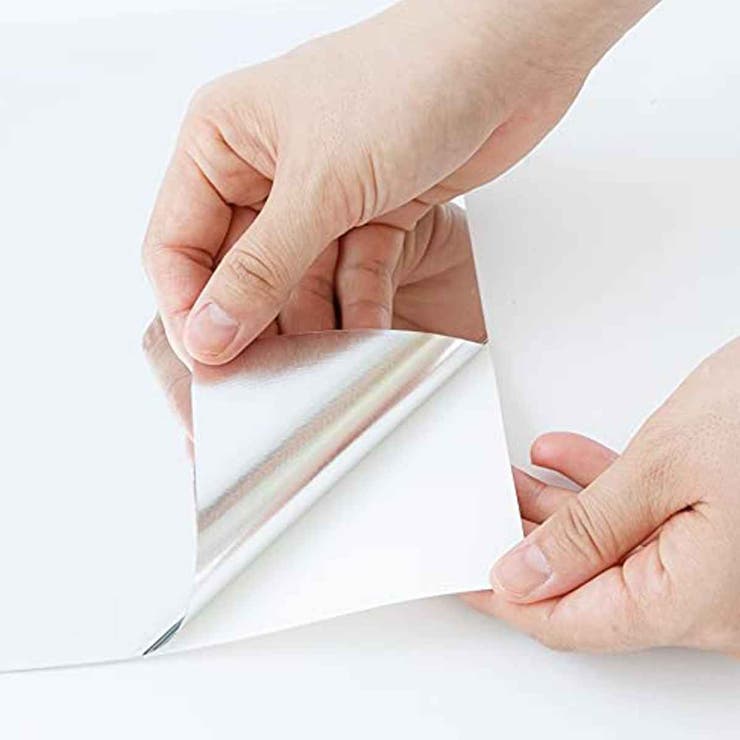 食器棚シート 高い位置の棚の中身 鏡を貼って見る | livingut | 詳細画像4 