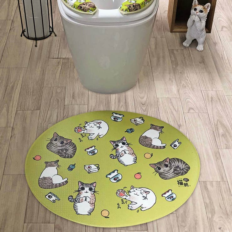 トイレマット 猫 やわらかプニプニアクセントマット | livingut | 詳細画像7 