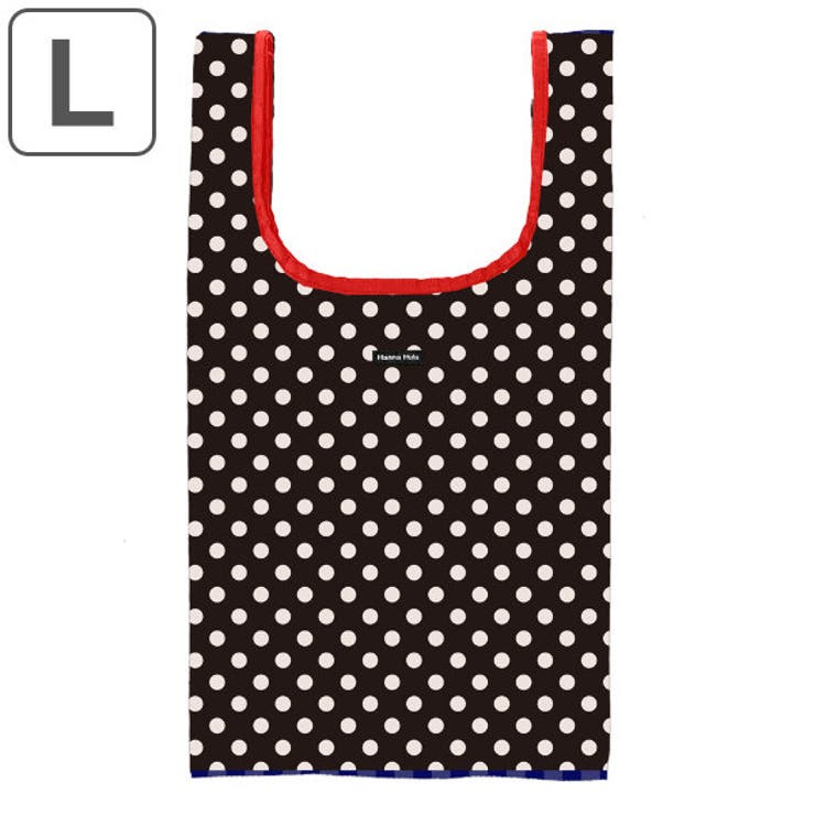 エコバッグ L ポルカブラック | livingut | 詳細画像1 