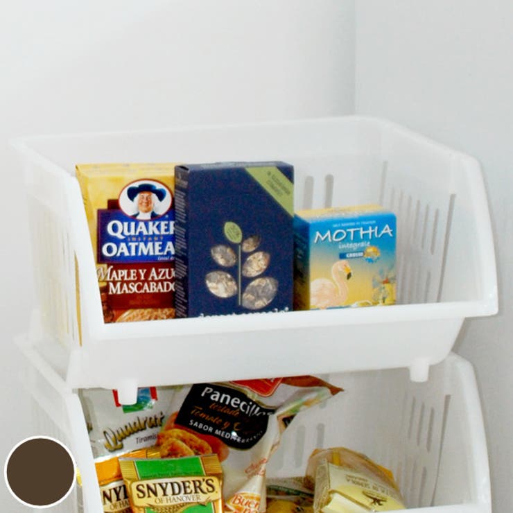 キッチン収納 積み重ねバスケット ストッカー | livingut | 詳細画像1 