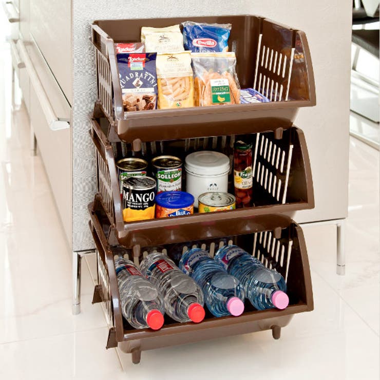 キッチン収納 積み重ねバスケット ストッカー | livingut | 詳細画像7 