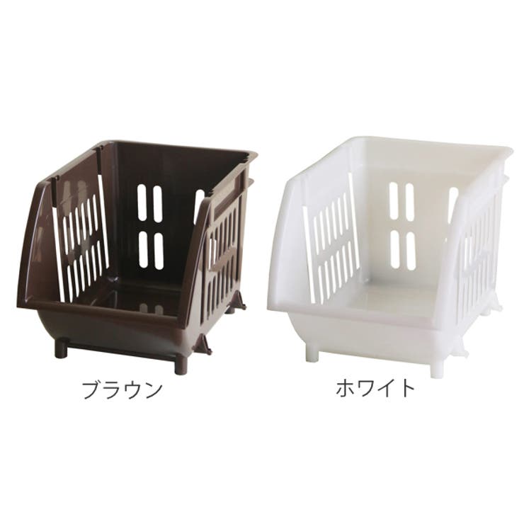 キッチン収納 スリム 積み重ねバスケット | livingut | 詳細画像2 