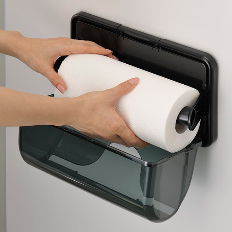 キッチンペーパーホルダー マグネット式 吸盤付き | livingut | 詳細画像8 