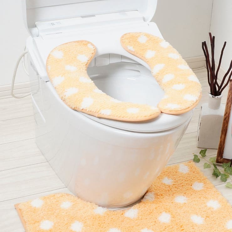 便座カバー ふんわリッチ便座マット ドット | livingut | 詳細画像4 