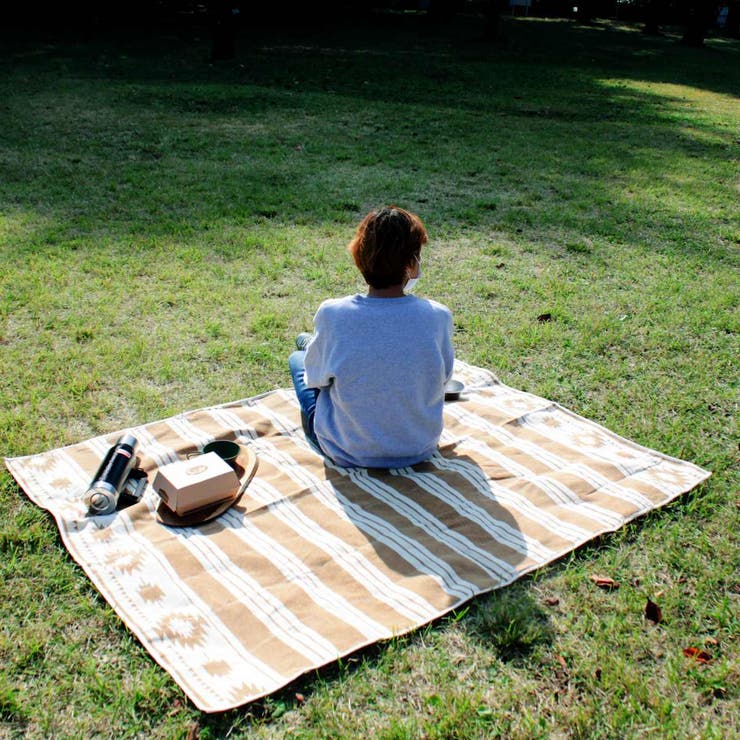 ピクニックシート ボーダー 136×180cm | livingut | 詳細画像3 