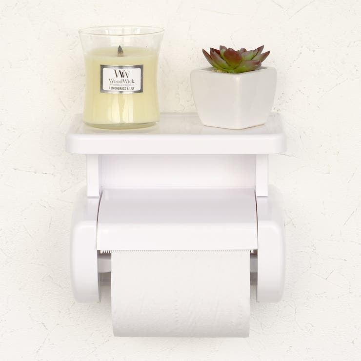 トイレットペーパーホルダー シングル 棚付き | livingut | 詳細画像6 