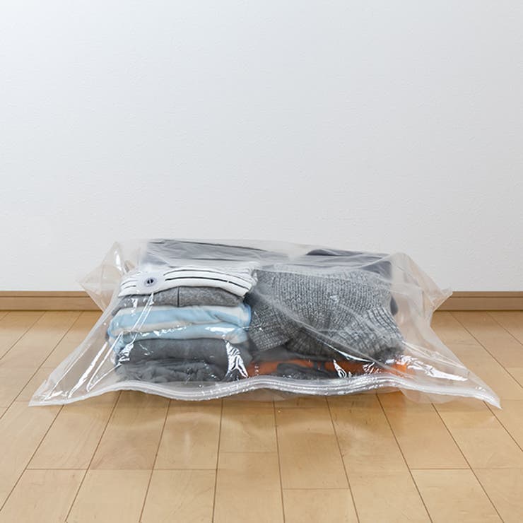 圧縮袋付収納ケース バルブ式衣類圧縮袋 ソフトケース付 | livingut | 詳細画像6 