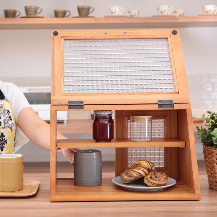 ブレッドケース Showcase 木製[品番：KRFH0020835]｜livingut