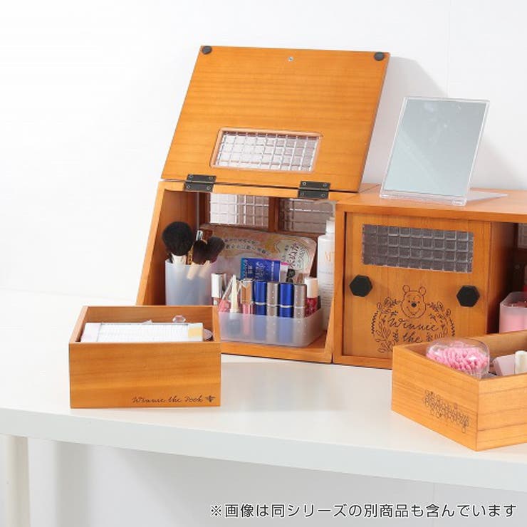 カウンター上収納 プーさんのショーケース小物収納庫 木製 | livingut | 詳細画像11 