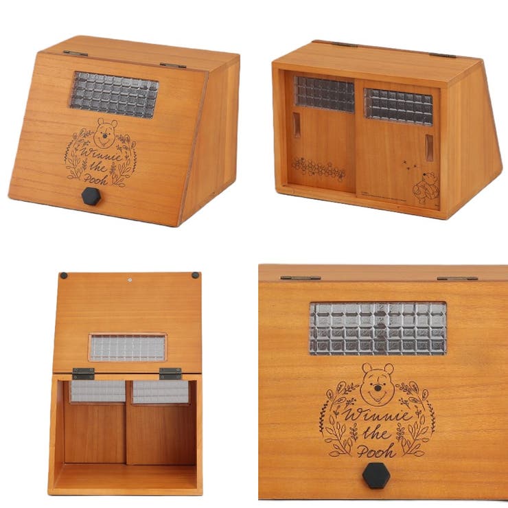 カウンター上収納 プーさんのショーケース小物収納庫 木製 | livingut | 詳細画像3 