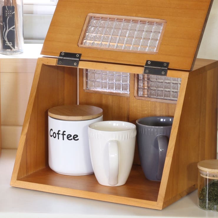 カウンター上収納 プーさんのショーケース小物収納庫 木製 | livingut | 詳細画像4 