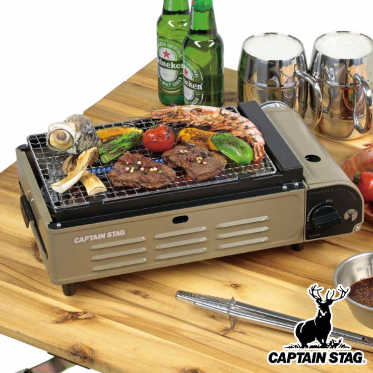 #CAPTAIN STAG アウトドアカセットコンロ 2バーナーセットで 楽天市場】アウトドア カセットコンロ ポータブル キャプテン