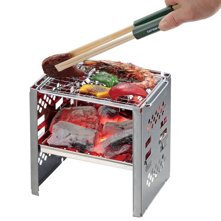 割りばしトング BBQ用 オリーブ×ベージュ | livingut | 詳細画像3 