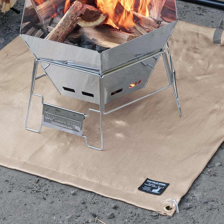 焚火シート 80×80cm キャプテンスタッグ | livingut | 詳細画像3 