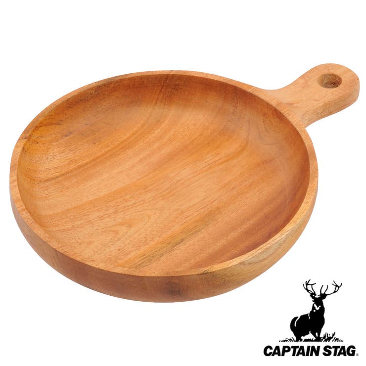 木製食器 ハンドル付プレート17cm ウッドブレス | livingut | 詳細画像1 