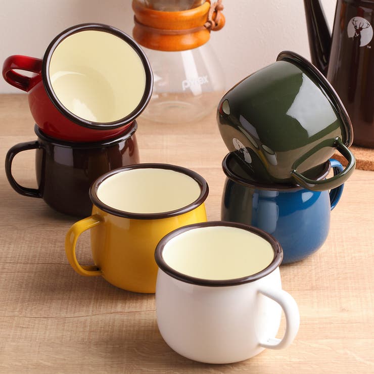 アウトドア食器 ホーロー マグカップ[品番：KRFH0005300