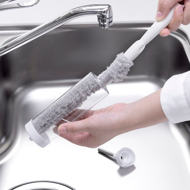スポンジ びっくり水飲みボトル洗い ロング | livingut | 詳細画像2 