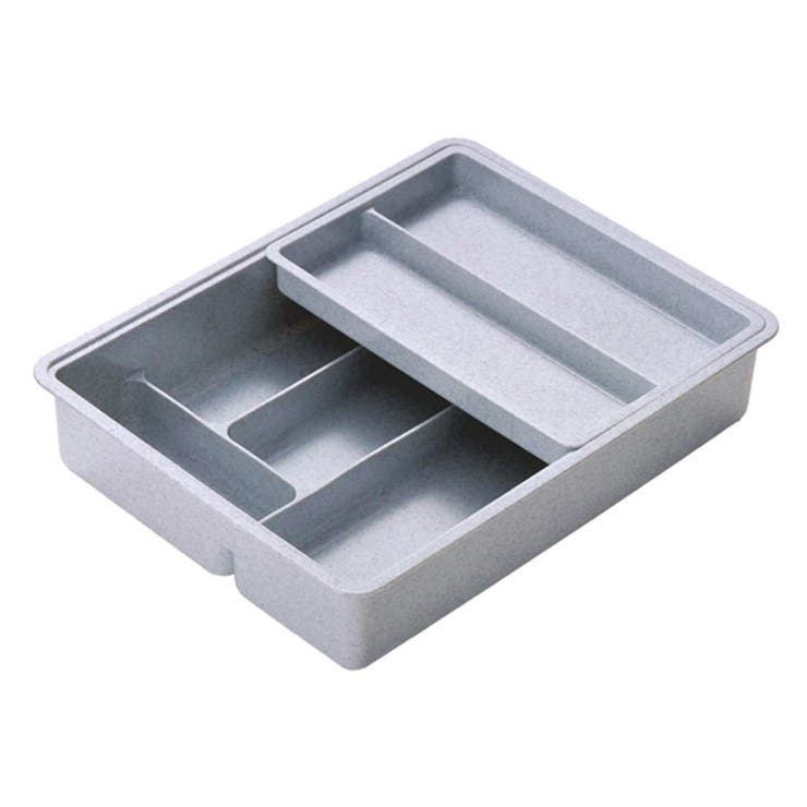 カトラリーケース スライド式抗菌整理トレー グレー | livingut | 詳細画像15 