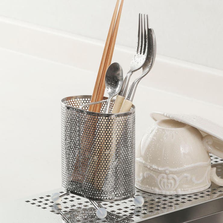 カトラリースタンド オーバルカトラリースタンド ステンレス | livingut | 詳細画像4 