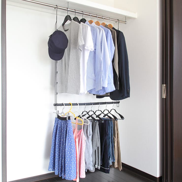 ハンガー 2段 収納アップ | livingut | 詳細画像1 