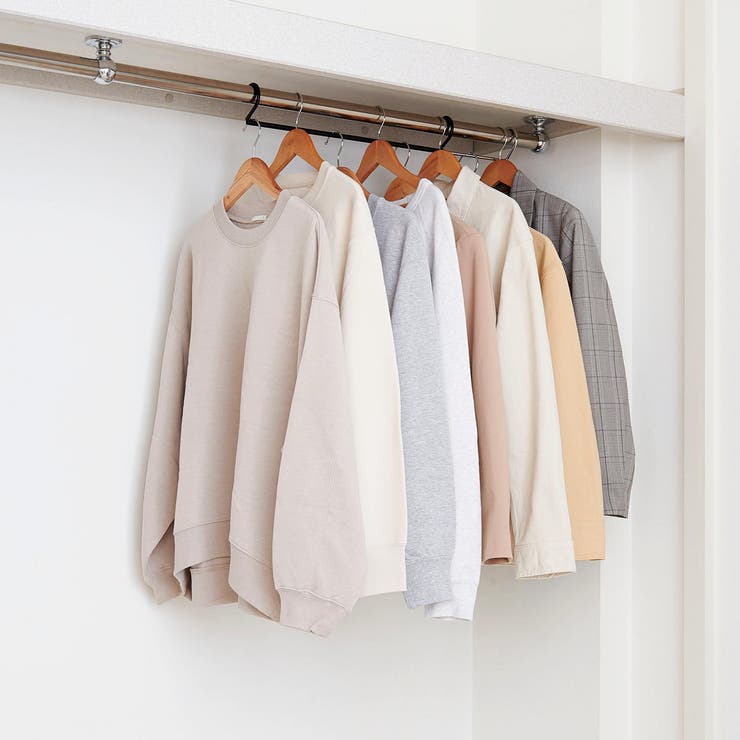 ダブル収納ハンガー 伸縮タイプ 1台入り[品番：KRFH0024058]｜livingut