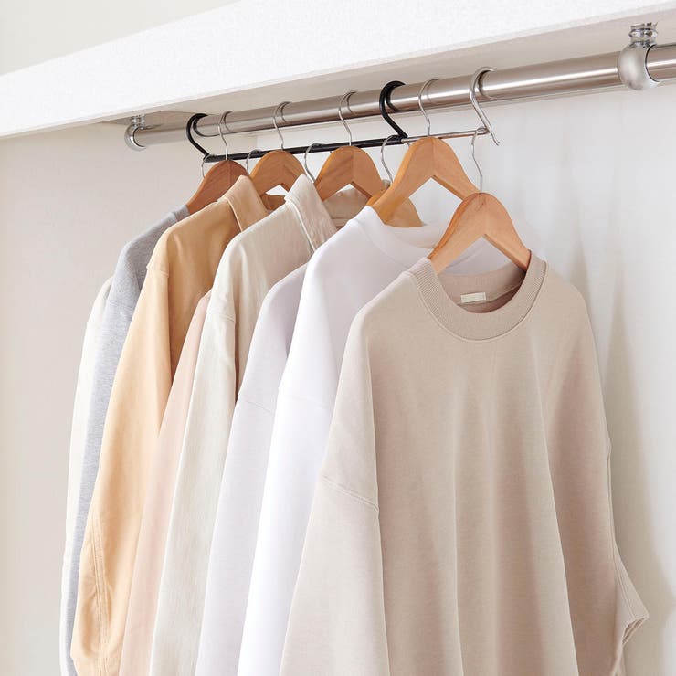 ダブル収納ハンガー 伸縮タイプ 1台入り[品番：KRFH0024058]｜livingut