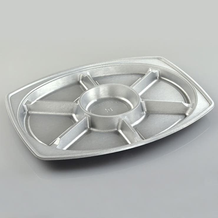 オードブル皿 仕切り 2枚入 日本製 オードブル皿 パーティー皿 使い捨て容器 | livingut | 詳細画像3 