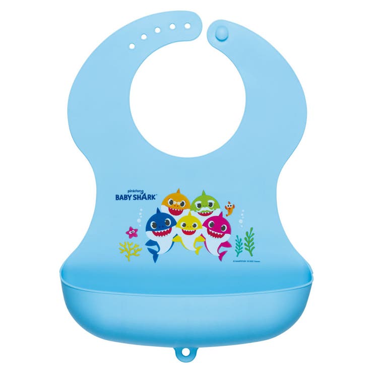 ベビーエプロン シリコーン製 ベイビーシャーク | livingut | 詳細画像1 