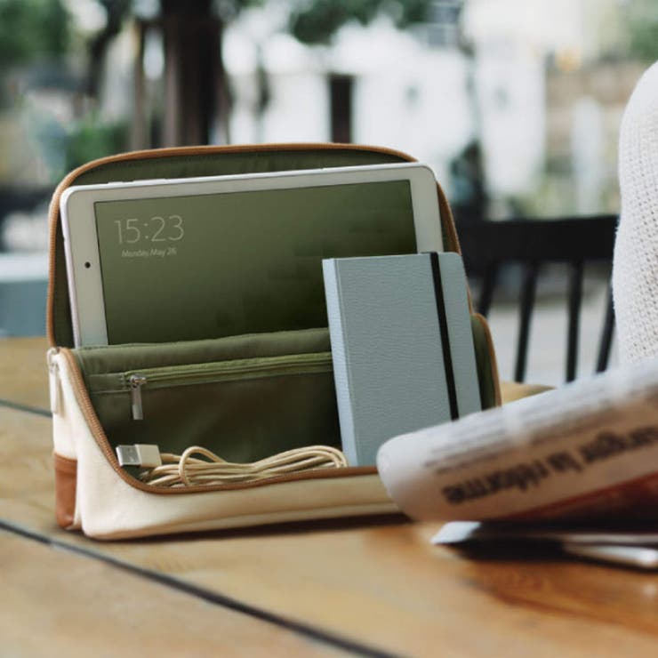 立つバッグインバッグ タブレットサイズ スマ | livingut | 詳細画像13 