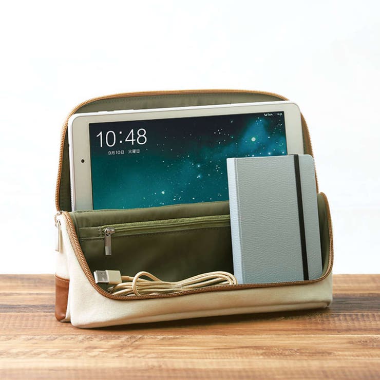 立つバッグインバッグ タブレットサイズ スマ | livingut | 詳細画像15 