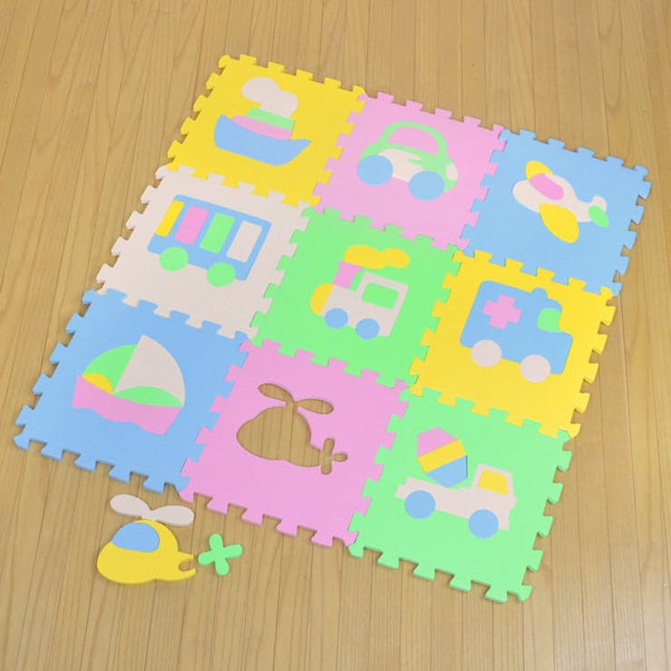 パズルマット ジョイントマット 乗り物 | livingut | 詳細画像1 