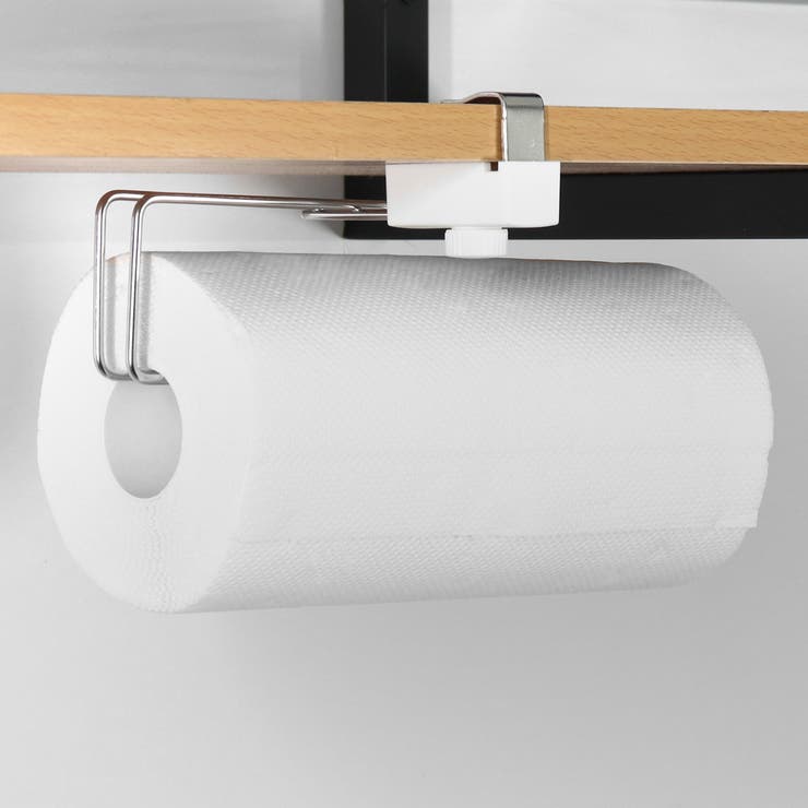 キッチンペーパーホルダー 吊戸下はさみ用ペーパーホルダー 吊戸棚収納 | livingut | 詳細画像1 