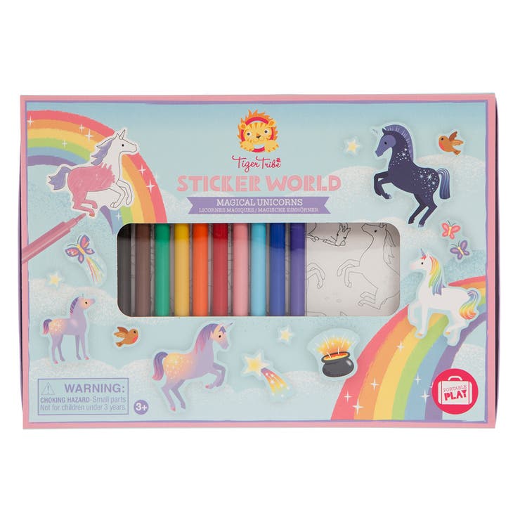 おもちゃ 色塗りステッカーセット ユニコーン | livingut | 詳細画像1 