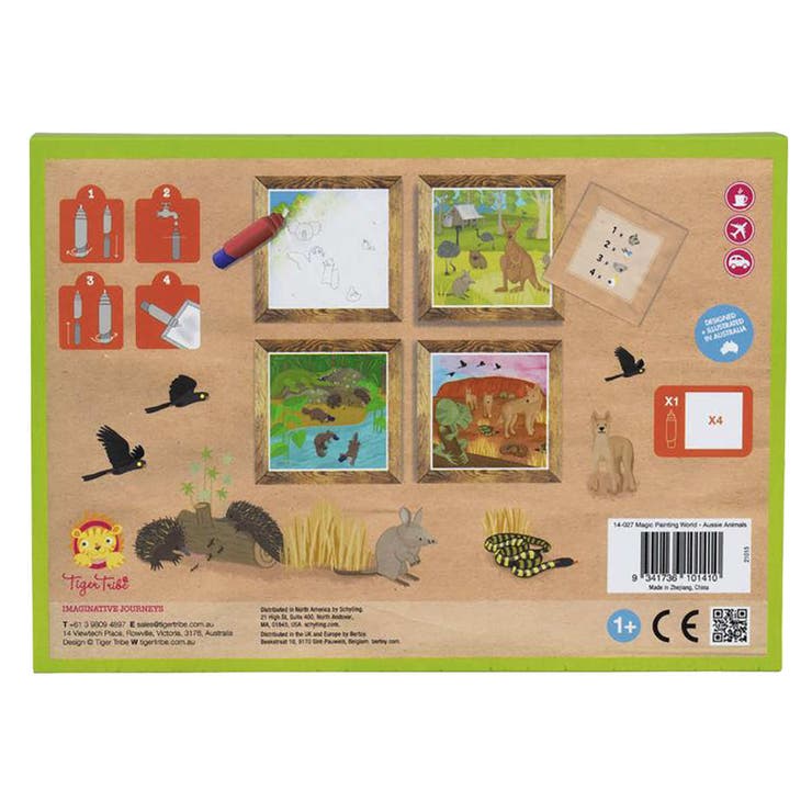 おもちゃ 水で浮き出るマジックペイント オーストラリアの動物たち | livingut | 詳細画像10 