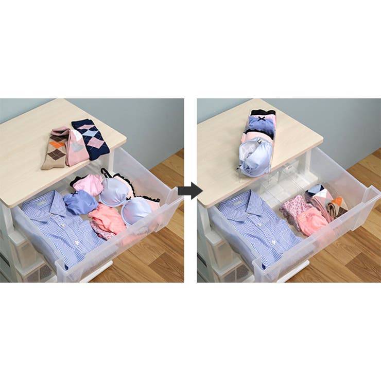 仕切り板 スライド収納ケース 小 | livingut | 詳細画像4 