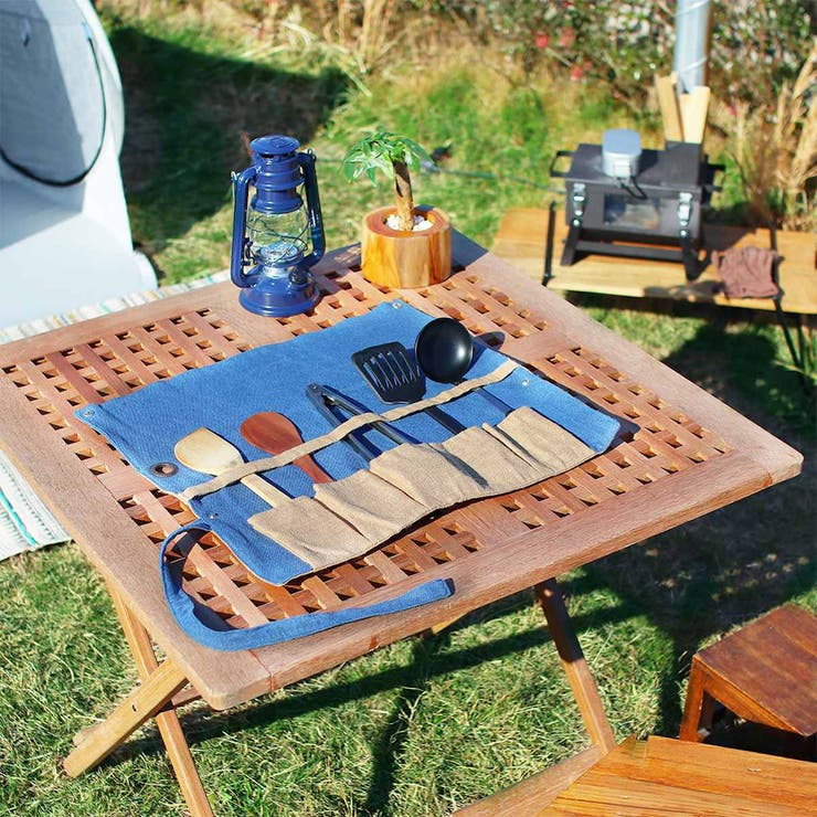 ロールアップツールケース カトラリーケース ジュート＆デニム | livingut | 詳細画像6 