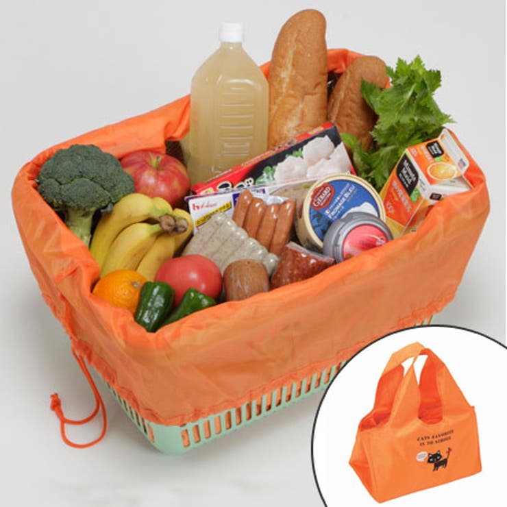 エコバッグ ショッピングバッグ くろねこ | livingut | 詳細画像1 