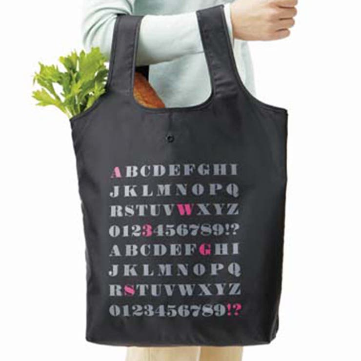 エコバッグ ショッピングバッグ アルファベット | livingut | 詳細画像1 