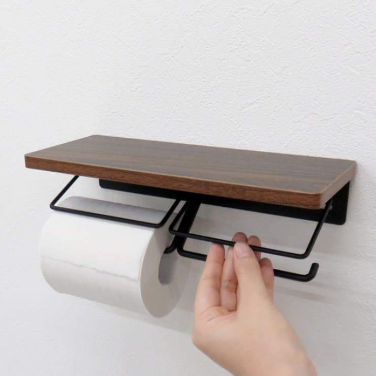 トイレットペーパーホルダー 2連 ウッド&スチール | livingut | 詳細画像14 