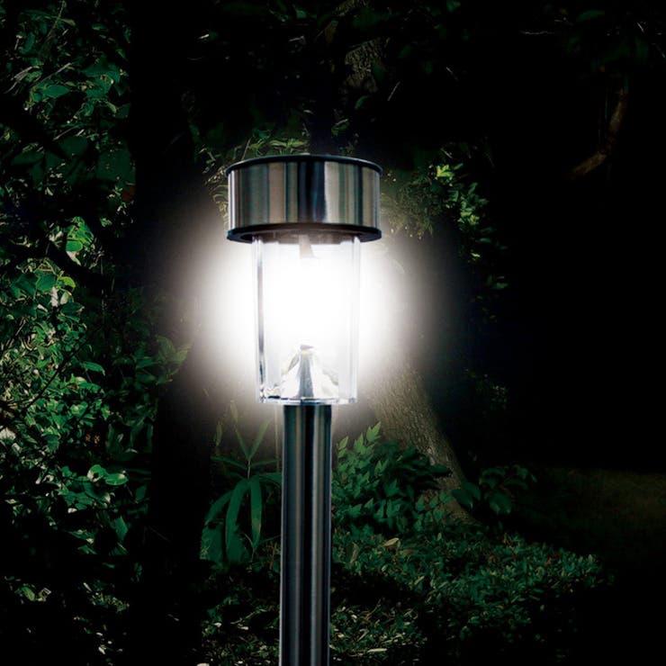 ソーラーガーデンライト LED ステンレス製[品番：KRFH0043977