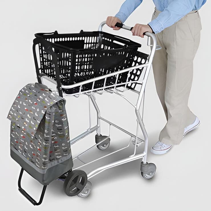 ショッピングカート ネコ柄 折りたたみ | livingut | 詳細画像7 