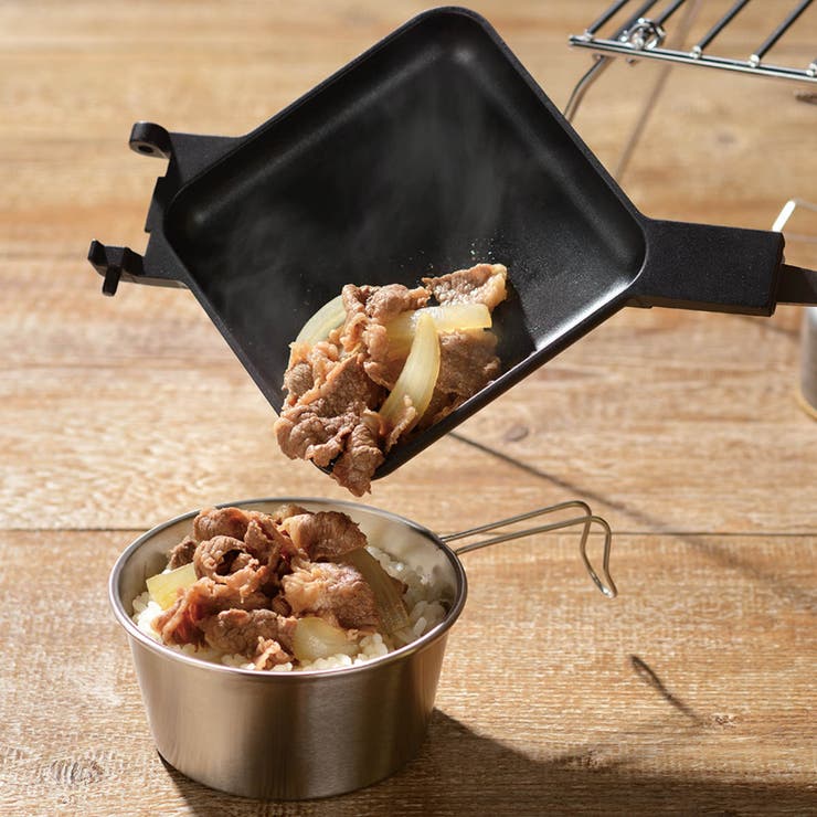 アウトドア 折りたためるホットサンドメーカー キャンプラス | livingut | 詳細画像5 