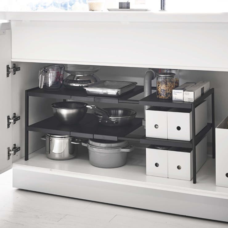 tower 伸縮シンク下ラック 2段 | livingut | 詳細画像6 