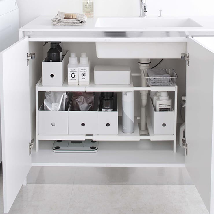 tower 伸縮シンク下ラック 2段 | livingut | 詳細画像9 